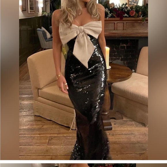 House of CB NWOT Holly Sequin Strapless Cocktail Dress - Picture 5 of 13